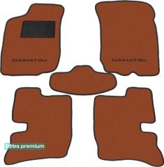 Двухслойные коврики Sotra Premium Terracotta для Daihatsu YRV (mkI) 2000-2005