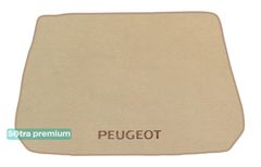 Двухслойные коврики Sotra Premium Beige для Peugeot 2008 (mkI)(багажник) 2013-2019