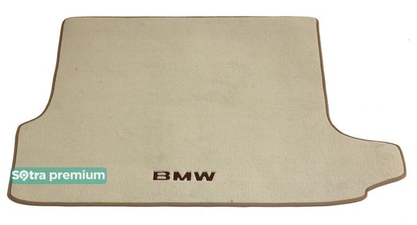 Двошарові килимки Sotra Premium Beige для BMW X3 (E83)(з правим вухом)(багажник) 2003-2010 - Фото 1