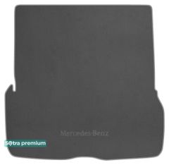 Двошарові килимки Sotra Premium Grey для Mercedes-Benz GLS-Class (X167)(складений 3 ряд)(багажник) 2019→