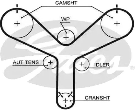 Ремінь ГРМ Gates T298 (8595-10594) для Lexus GS / GX / LS / LX / SC (4.0; 4.3; 4.7); Toyota 4Runner / Land Cruiser / Sequoia / Tundra (4.3; 4.7) - Фото 1