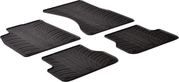 Гумові килимки Gledring для Audi A6/S6/RS6 (mkIV)(C7) / A7/S7/RS7 (mkI) 2011-2018 - Фото 1