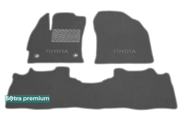 Двошарові килимки Sotra Premium Grey для Toyota Prius + (mkI)(універсал) 2012-2017 (USA) - Фото 1