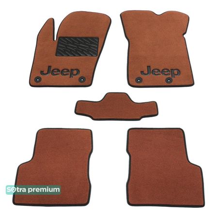 Двухслойные коврики Sotra Premium Terracotta для Jeep Renegade (mkI) 2015→ - Фото 1