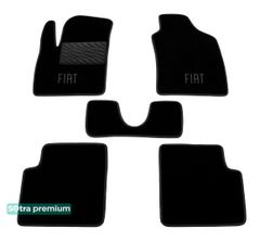 Двухслойные коврики Sotra Premium Black для Fiat 500 (mkI)(без креплений) 2007-2012