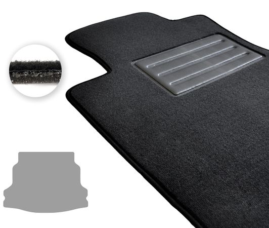 Двошарові килимки Optimal для Honda Civic (mkX)(хетчбек)(без запаски)(багажник) 2015-2021 - Фото 1
