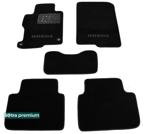 Двошарові килимки Sotra Premium Black для Honda Accord (mkIX)(CR)(седан) 2012-2017 - Фото 1