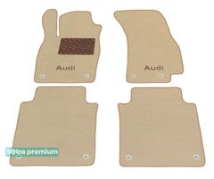 Двошарові килимки Sotra Premium Beige для Audi A8/S8 (mkIV)(D5)(long) 2017→