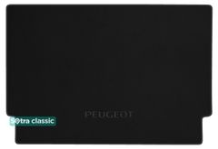 Двухслойные коврики Sotra Classic Black для Peugeot 5008 (mkI)(сложенным 3 ряд или без него)(багажник) 2009-2016