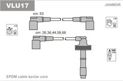 Дроти запалювання Janmor VLU17 для Renault Safrane 2.5 20V (N7U 700 / N7U 701); Volvo 850 2.0 (B 5204 F)