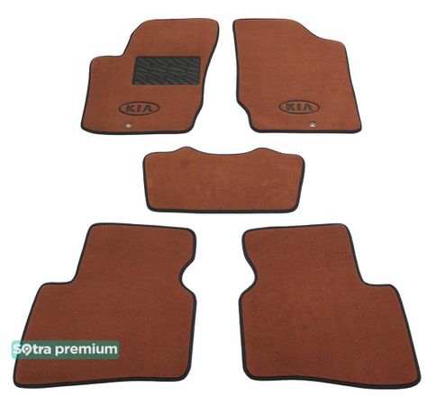 Двошарові килимки Sotra Premium Terracotta для Kia Cerato (mkII)(купе) 2008-2012 - Фото 1
