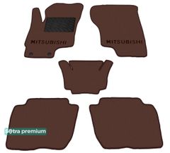 Двошарові килимки Sotra Premium Chocolate для Mitsubishi Outlander (mkIII)(PHEV) 2013-2021