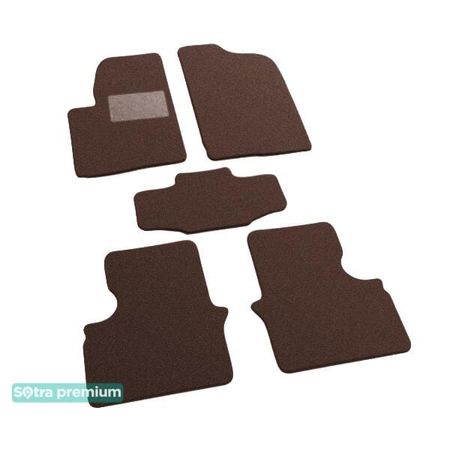 Двошарові килимки Sotra Premium Chocolate для Chery A3 / М11 (mkI) 2008-2015 - Фото 1