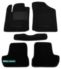 Двухслойные коврики Sotra Classic Black для Citroen C2 (mkI) 2003-2009