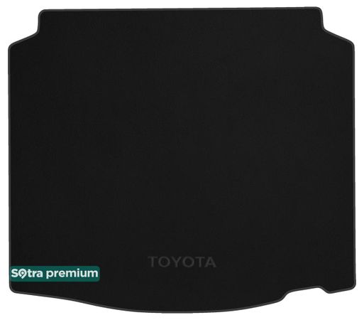 Двошарові килимки Sotra Premium Black для Toyota Corolla Cross (mkI)(нижній рівень)(багажник) 2020→ - Фото 1