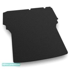 Двухслойные коврики Sotra Premium Black для Peugoet Bipper (mkI)(грузопассажирский)(без 2 ряда)(багажник) 2008-2017