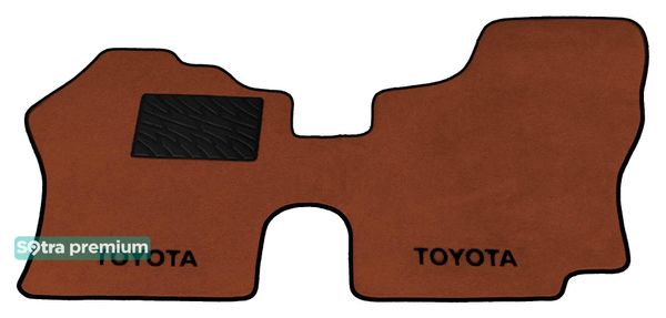 Двухслойные коврики Sotra Premium Terracotta для Toyota HiAce (mkIV)(H100)(1 ряд) 1989-2004 - Фото 1