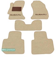 Двошарові килимки Sotra Premium Beige для Subaru XV (mkI) 2011-2017 / Levorg (mkI) 2014-2020