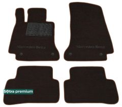 Двошарові килимки Sotra Premium Chocolate для Mercedes-Benz C-Class (W205; S205) 2014-2021 