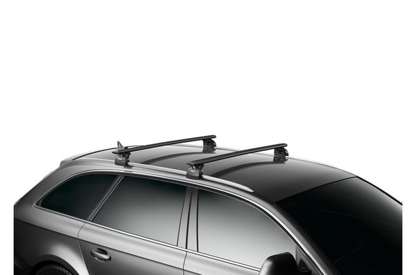 Багажник в штатні місця Thule Wingbar Evo Rapid Black для Tesla Model S (mkI)(со стеклянной крышей) 2015→ - Фото 2