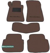Двошарові килимки Sotra Premium Chocolate для Mercedes-Benz CLK-Class (C209; A209) 2002-2010 - Фото 1