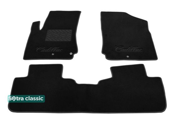 Двухслойные коврики Sotra Classic Black для Cadillac SRX (mkII) 2010-2016 - Фото 1