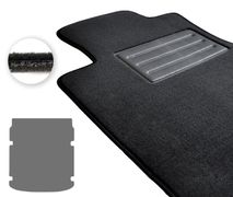 Двошарові килимки Optimal для Audi A6/S6 (mkV)(C8)(седан)(з вирізами)(багажник) 2018→ - Фото 1