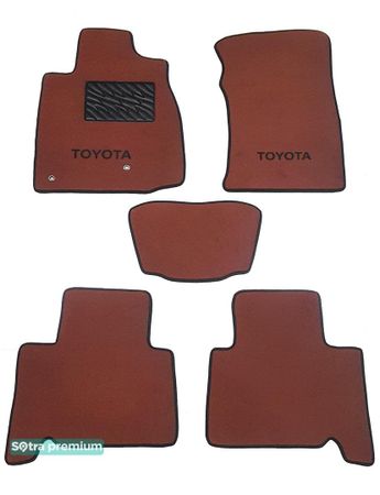Двошарові килимки Sotra Premium Terracotta для Toyota Land Cruiser Prado (J120)(1-2 ряд) 2002-2009 - Фото 1