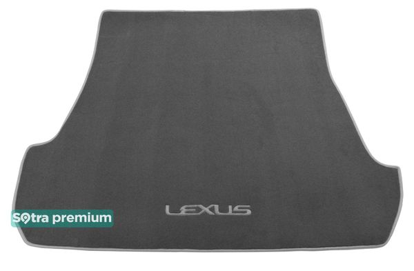 Двошарові килимки Sotra Premium Grey для Lexus LX (mkIII)(J200)(5 місць)(багажник) 2007-2015 - Фото 1
