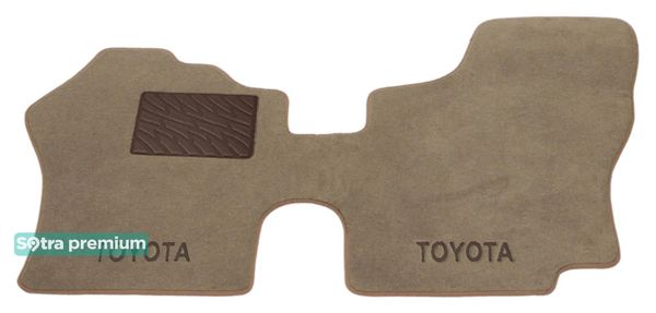 Двошарові килимки Sotra Premium Beige для Toyota HiAce (mkIV)(H100)(1 ряд) 1989-2004 - Фото 1