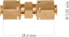 З'єднувач гальмівних трубок WP 5-600-156 під трубку 5.00 мм