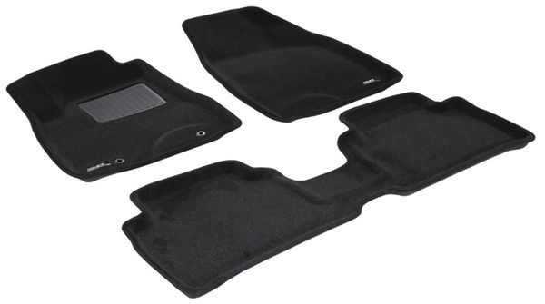 Трехслойные коврики Sotra 3D Premium 12mm Black для Lexus RX (mkII)(со сдвижным подлокотником) 2003-2008 - Фото 1