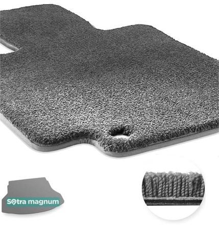 Двухслойные коврики Sotra Magnum Grey для Nissan Rogue (mkII)(верхний уровень)(багажник) 2013-2020 - Фото 1