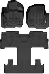 Коврики WeatherTech Black для Ford Expedition Max (mkIV)(2 row bucket seats)(1-2-3 row) 2021→