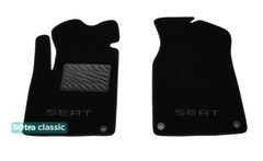 Двухслойные коврики Sotra Classic Black для Seat Alhambra (mkI)(1 ряд) 1996-2010