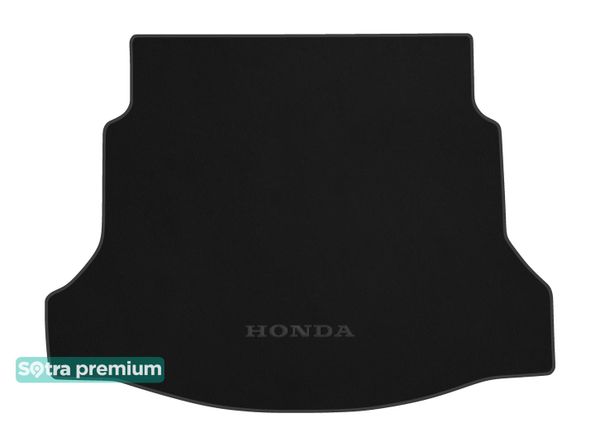 Двошарові килимки Sotra Premium Black для Honda Civic (mkX)(хетчбек)(з запаскою)(нижній)(багажник) 2015-2021 - Фото 1