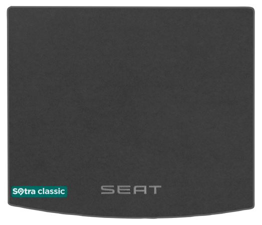 Двухслойные коврики Sotra Classic Grey для Seat Ateca (mkI)(без двухуровневого пола)(верхний)(багажник) 2016→ - Фото 1