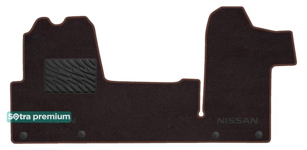 Двошарові килимки Sotra Premium Chocolate для Nissan NV400 (mkI) / Interstar (mkII)(1 ряд) 2010→ - Фото 1