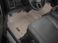 Коврики Weathertech Beige для Dodge Ram (crew cab)(mkIV)(4 fixing hooks)(no 4x4 shifter)(with Armrest Console) 2012-2018 - Фото 2