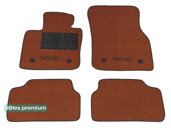 Двошарові килимки Sotra Premium Terracotta для Mini Cooper (mkIII)(F56)(3 дв.) 2013→ - Фото 1