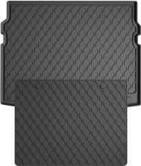 Гумовий килимок у багажник Gledring для Renault Austral (mkI)(гібрид) 2022→ (верхній рівень)(із запаскою)(багажник із захистом)