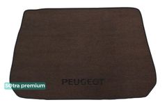 Двухслойные коврики Sotra Premium Chocolate для Peugeot 2008 (mkI)(багажник) 2013-2019