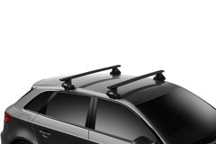 Багажник на гладкий дах Thule Wingbar Evo Black для Hyundai Elantra (mkVI) 2015-2020; Kia Cerato (mkIII)(седан) 2013-2018 - Фото 2