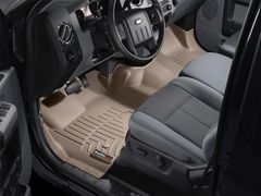 Коврики Weathertech Beige для Ford Super Duty (extended cab)(mkIII)(no 4x4 shifter)(1 row - 1pc.)(no dead pedal) 2011-2012 automatic - Фото 2