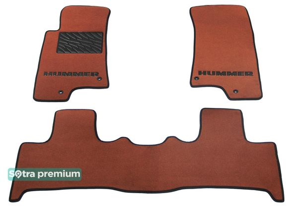 Двошарові килимки Sotra Premium Terracotta для Hummer H3 (mkI) 2005-2010 - Фото 1