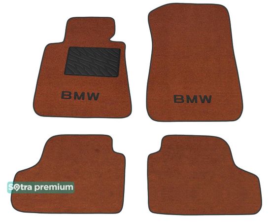 Двошарові килимки Sotra Premium Terracotta для BMW 3-series (E92)(купе) 2006-2011 - Фото 1