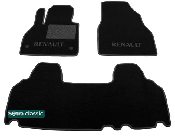 Двошарові килимки Sotra Classic Black для Renault Kangoo (mkII)(1-2 ряд) 2007-2021 - Фото 1