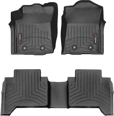 Коврики WeatherTech Black для Toyota Tacoma (mkIII)(double cab) 2018→ manual - Фото 1