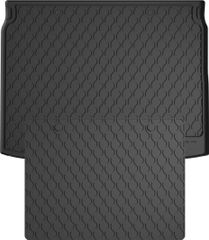 Гумовий килимок у багажник Gledring для Renault Kadjar (mkI) 2015-2022 (верхній)(багажник із захистом)