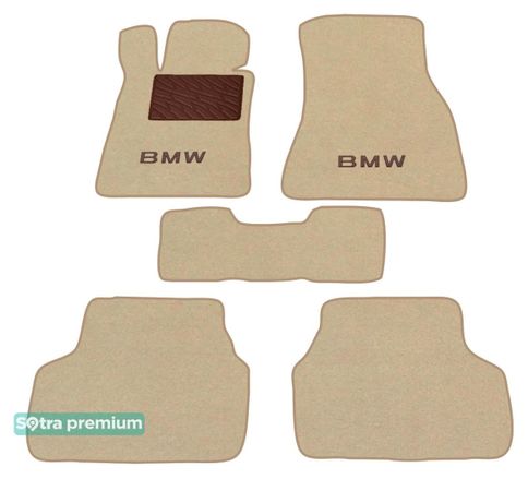 Двошарові килимки Sotra Premium Beige для BMW 5-series (G30; G31; F90) 2017→ - Фото 1